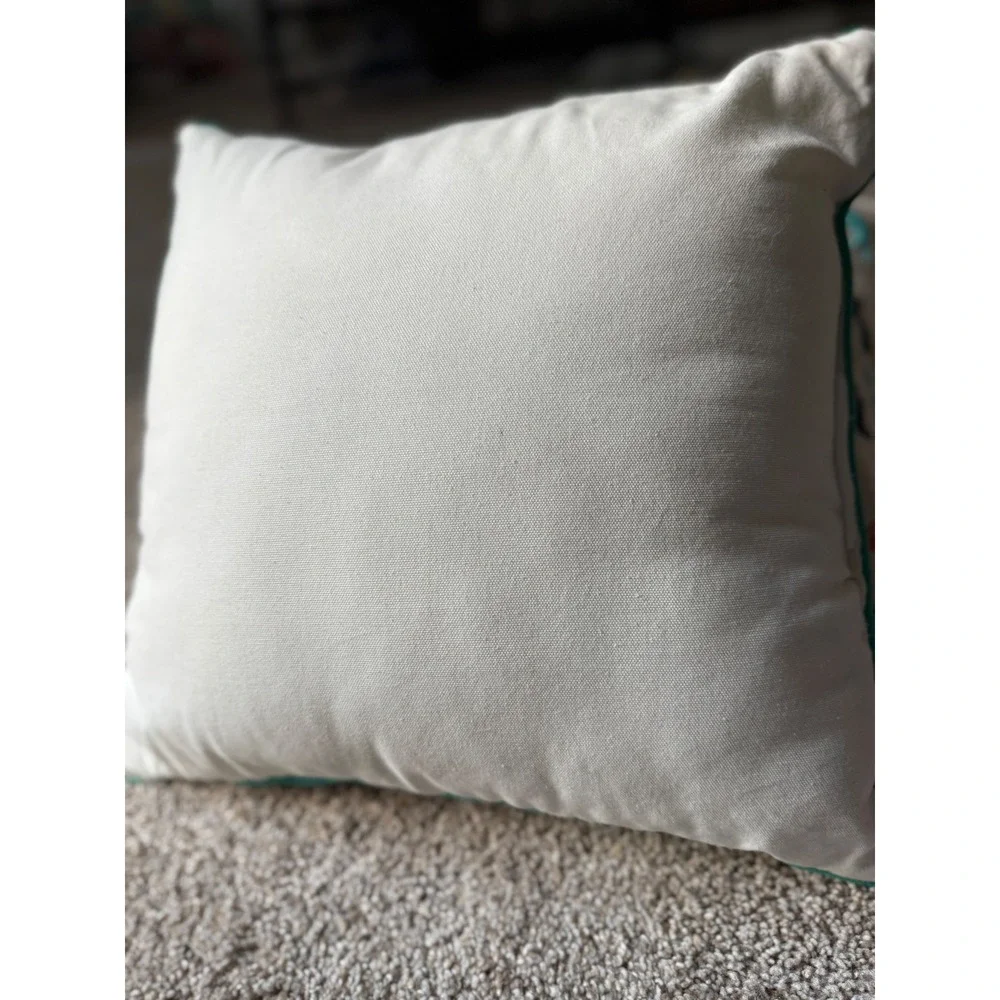 Vintage Pier one‎ Embroidered bedead Deer Pillow Throw Pillow Whimsical Decor
